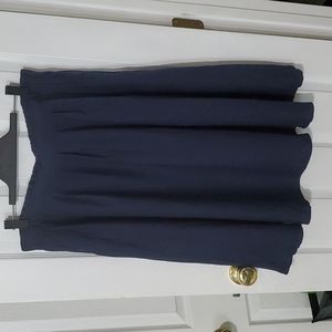 Modcloth Breathtaking Tiger Lillies Blue Midi Skirt